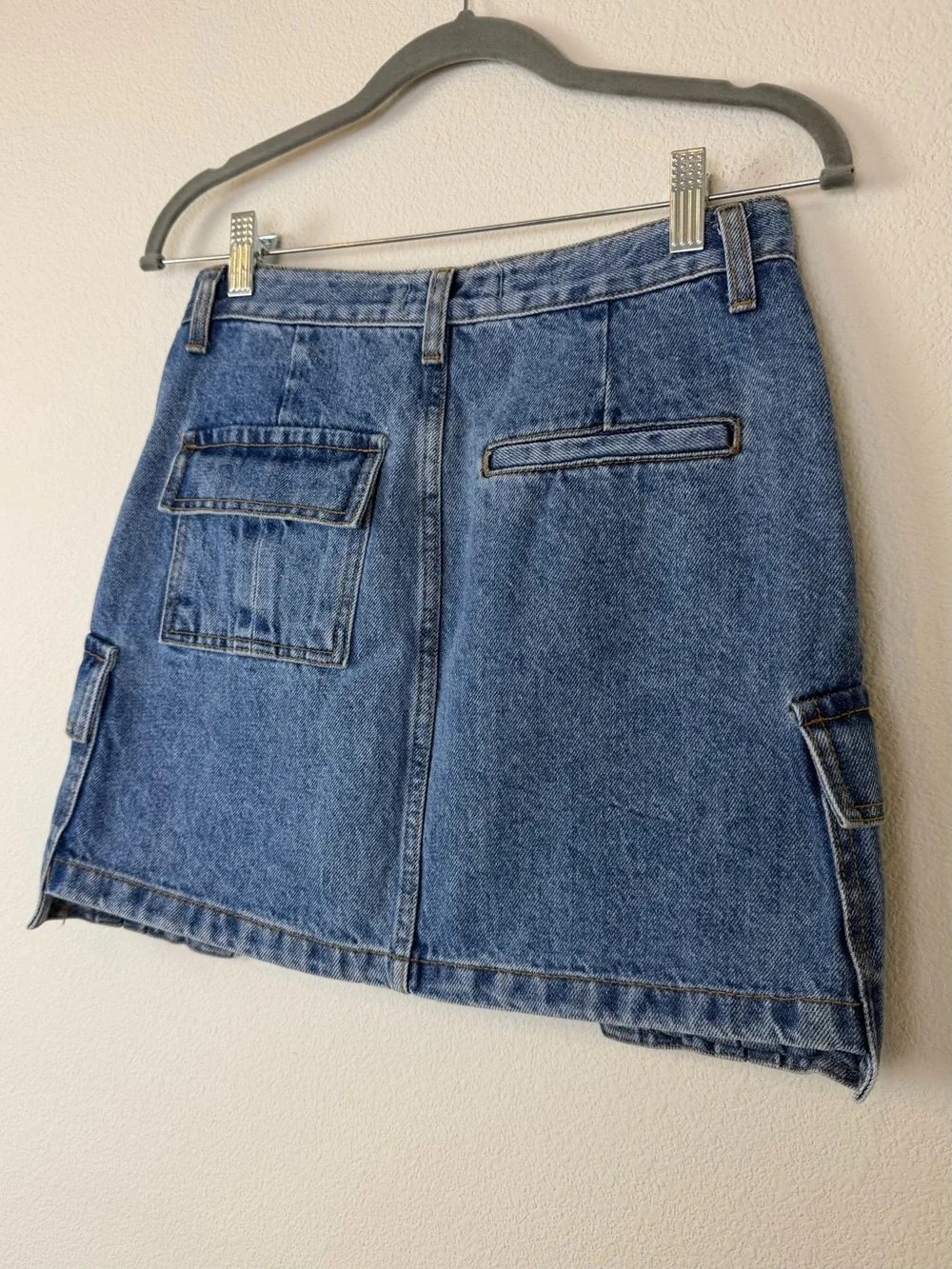 The Frankie Shop Taylor Denim Cargo Skirt Size Small